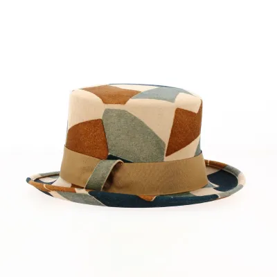 Fancy Wool Felt Top Hat - Traclet