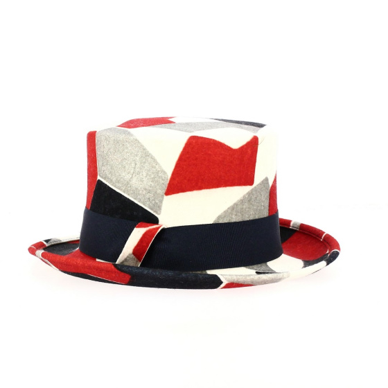 Fancy Wool Felt Top Hat - Traclet