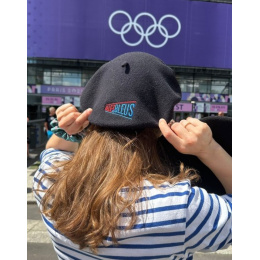 Navy Beret Allez Les Bleus PARIS 2024 - Le Béret Français