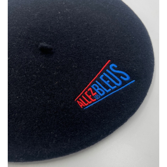Navy Beret Allez Les Bleus PARIS 2024 - Le Béret Français