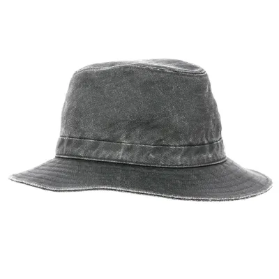 Chapeau ORVIETO PRONTO LAVE ANTHRACITE Coton- Crambes Reference : 21274 | Chapellerie Traclet