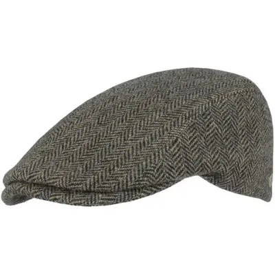Pescara Herringbone Wool Flat Cap - FLECHET ref 21366 traclet hat shop