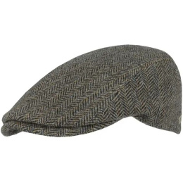 Pescara Herringbone Wool Flat Cap - FLECHET