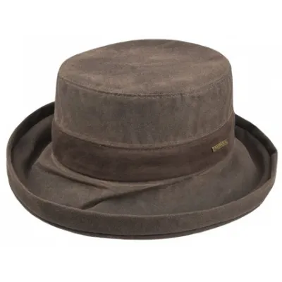 MERRIDIN waxed cotton cloche hat Reference: 3456 | Traclet Hat Shop