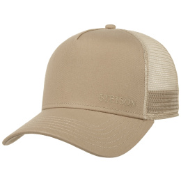 Stetson Beige Cotton Trucker Baseball Cap