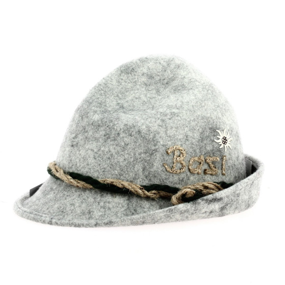 BAZI Heather Gray Tyrolean Hat - Dreispitz Hat