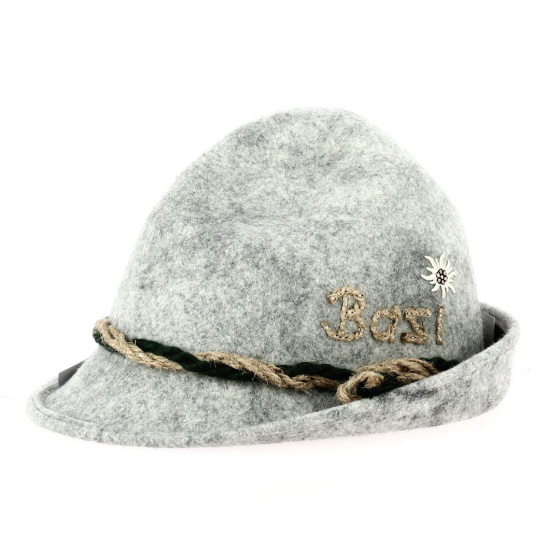BAZI Heather Gray Tyrolean Hat - Dreispitz Hat