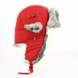 Water-repellent sherpa trapper hat