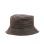 Brown Finistere Waxed Cotton Bucket Hat - Traclet