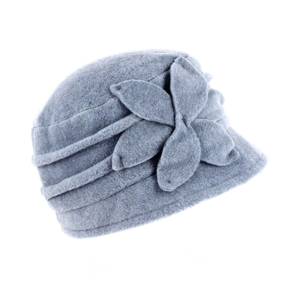 Chapeau cloche en polaire bleu - Traclet