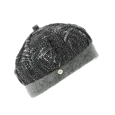 Beret a rayures noires et blanches femme - Flechet
