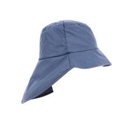Navy Waterproof Neck Cover Hat - balke