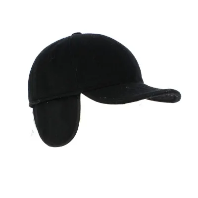 Casquette baseball noir avec cache oreilles - Teflon