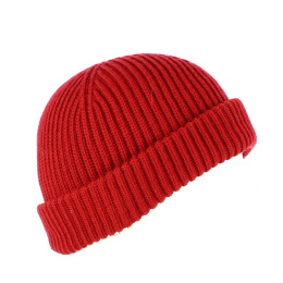 ROSSO red beanie - Marone