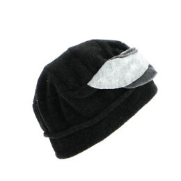 Khaki/Anthracite Fleece Beanie - Traclet