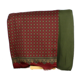 Men's Burgundy / Khaki Scarf - Traclet