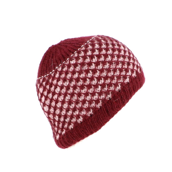 Two-Tone Angora Bee Beanie - Traclet Hat Shop