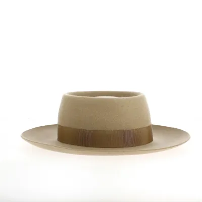 Chapeau Alsacien Beige- Forme Gambler Reference : 21414 | Chapellerie Traclet