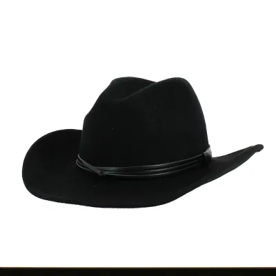 Chapeau Cowboy Feutre Laine Noir - Traclet Reference : 21381 | Chapellerie Traclet