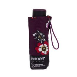 Mini Ultra Slim Pansy Flowers Umbrella - Isotoner