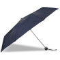 Navy 3-Section Manual Opening Umbrella - Isotoner