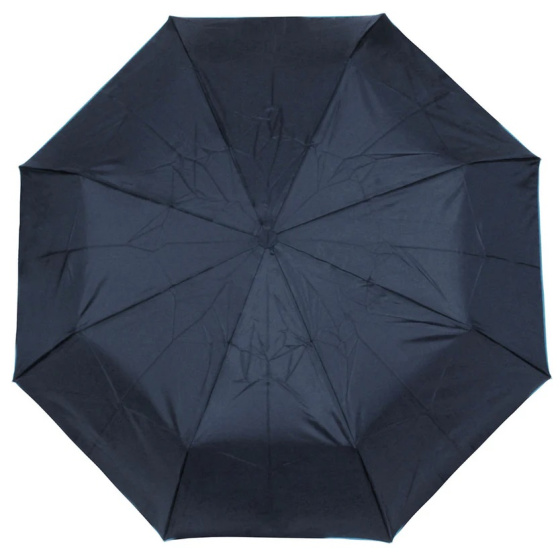 Navy 3-Section Manual Opening Umbrella - Isotoner
