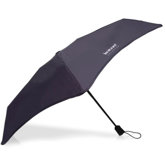 Mini X-TRA Solid Automatic Umbrella Grey Dark Edging - Isotoner