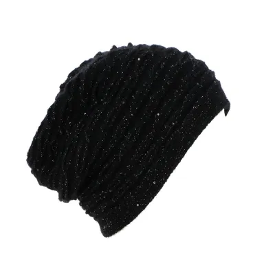 Bonnet femme colosseo noir - Vizio - ref 21444