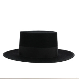 Black Felt Fur Cordobes Hat
