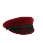 Sailor Cap Camaret Burgundy in Wool-Traclet