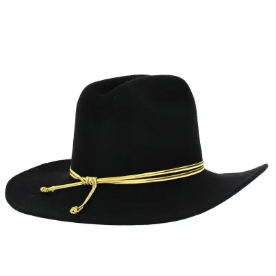 Black Fur Felt Confederate Officer Hat Reference: 21462 | Traclet Hatmakers