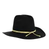 Chapeau Confédéré Officier Feutre Poil Noir Reference : 21462 | Chapellerie Traclet