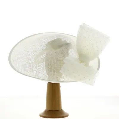 Chapeau de cérémonie Amira ivoire - Traclet Référence : 21446 | Chapellerie Traclet