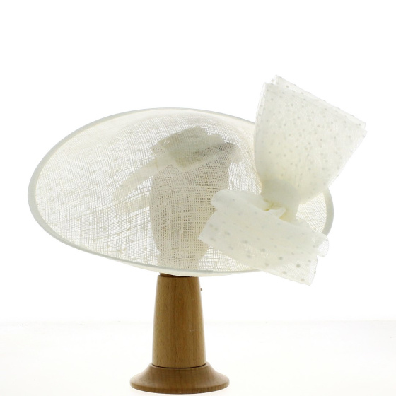 Amira Ivory Ceremony Hat - Traclet