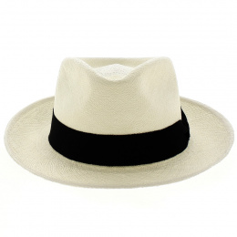 Natural Panama Filo Fedora Hat - Fléchet