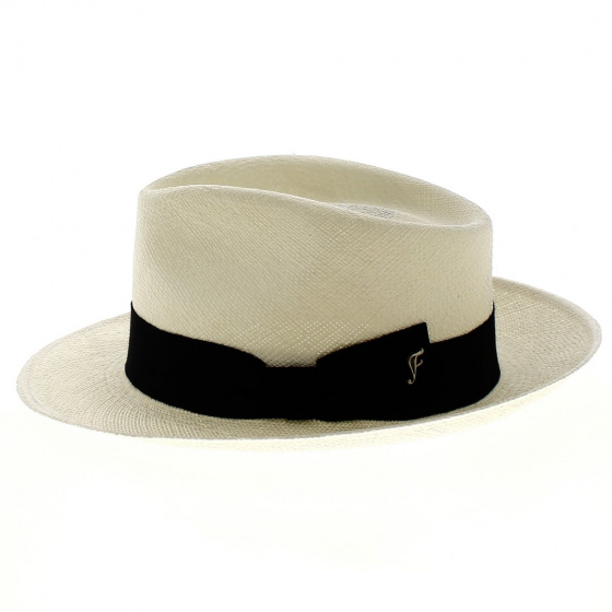Chapeau Fedora Filo Panama Naturel - Fléchet