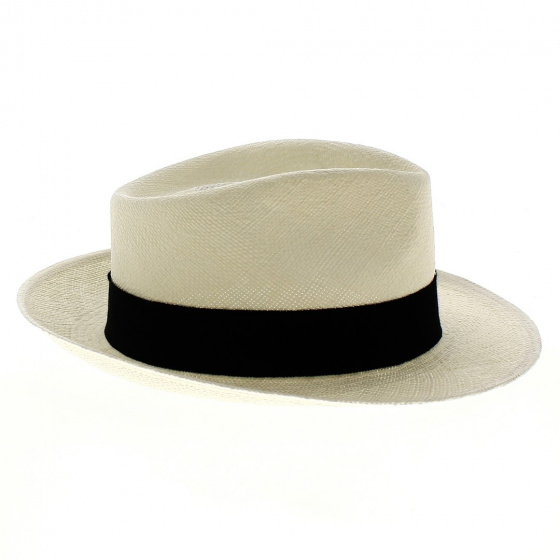 Natural Panama Filo Fedora Hat - Fléchet