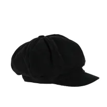 Casquette gavroche velours Noir- Traclet Reference : 21474 | Chapellerie Traclet