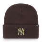 MLB NY Yankees Brown Acrylic Beanie - 47 Brand