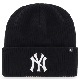 MLB NY Yankees Black Acrylic Beanie - 47 Brand