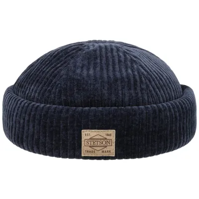 Bonnet Effet Velours Marine - Stetson