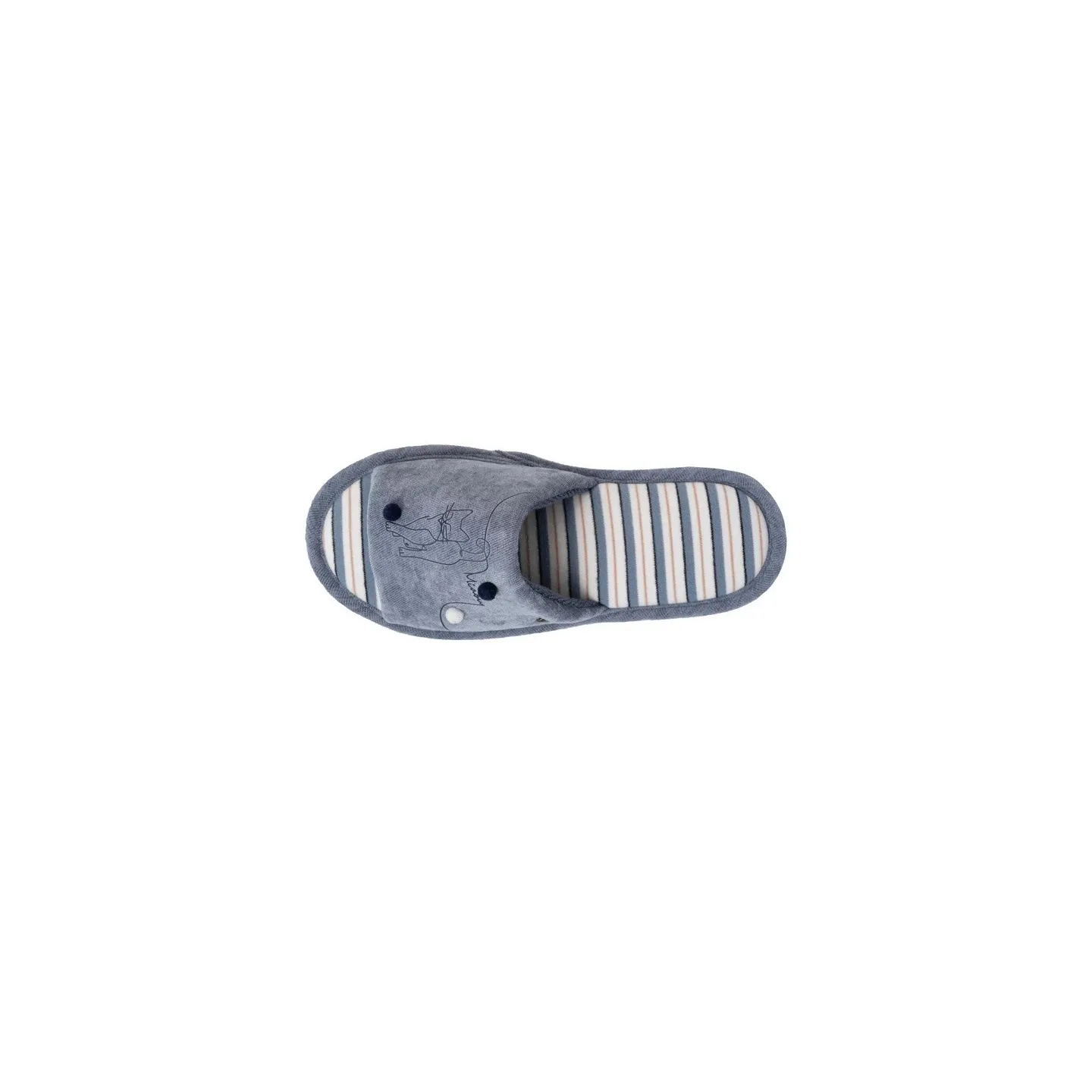 Fancy Cat Slippers Sandals Blue Denim - Isotoner