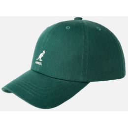 Green Cotton Washed Baseball Cap - Kangol