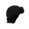 Leather & Sheepskin Traclet Ushanka Black Reference: 614 | Traclet Hat Shop