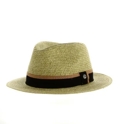 Chapeau Trilby Meridian Paille Papier Beige - Traclet