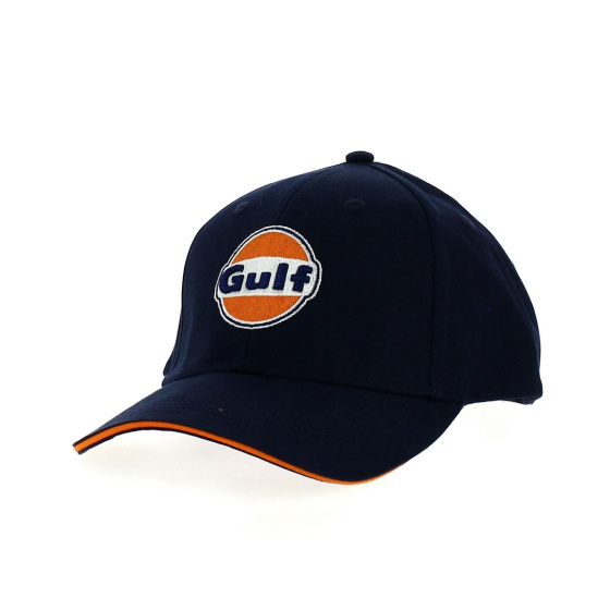 Gulf Blue & Orange Cotton Cap - Traclet