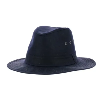 Chapeau Coton Huilé Sologne Marine
