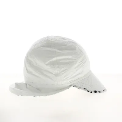 Baby Summer Cap with UV Protection Ear Guards Navy - Soway Reference: 21454 | Chapellerie Traclet