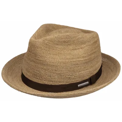 Stetson Fremont Straw Trilby Hat Reference: 21527| Traclet Hat Shop