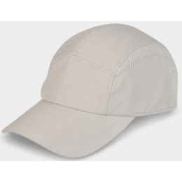 5 Panel Beige Strapback Cap - Tilley